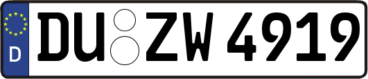 DU-ZW4919