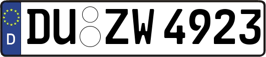 DU-ZW4923