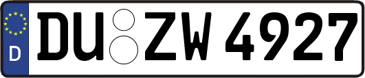 DU-ZW4927
