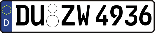DU-ZW4936