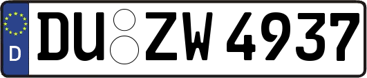 DU-ZW4937