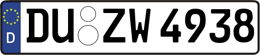 DU-ZW4938
