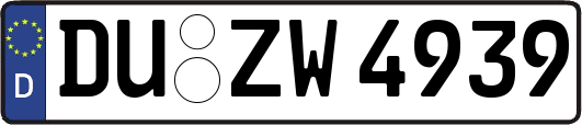 DU-ZW4939