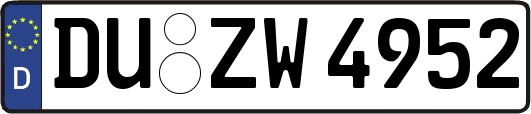 DU-ZW4952