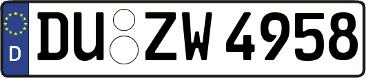 DU-ZW4958