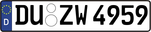 DU-ZW4959