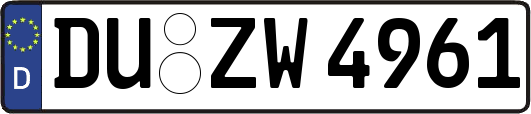 DU-ZW4961