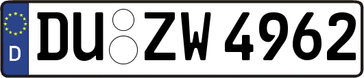 DU-ZW4962