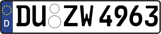 DU-ZW4963
