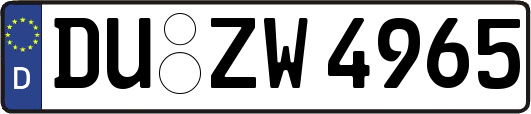 DU-ZW4965