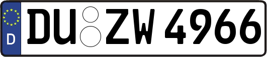 DU-ZW4966
