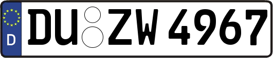 DU-ZW4967