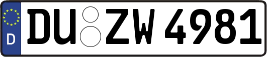 DU-ZW4981