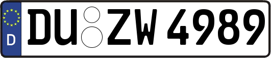 DU-ZW4989