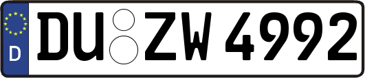 DU-ZW4992