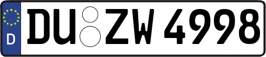 DU-ZW4998