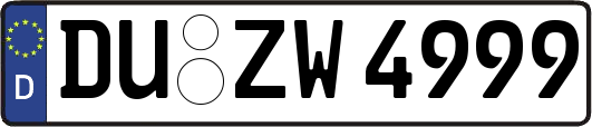 DU-ZW4999