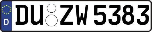 DU-ZW5383