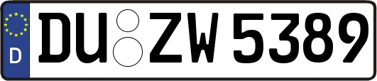 DU-ZW5389