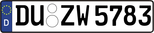 DU-ZW5783