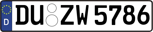DU-ZW5786