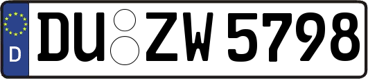 DU-ZW5798