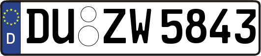 DU-ZW5843
