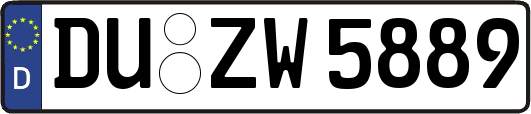 DU-ZW5889