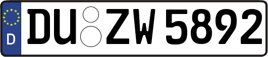 DU-ZW5892