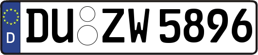 DU-ZW5896
