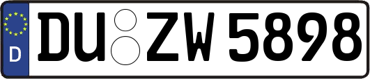 DU-ZW5898