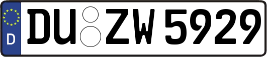 DU-ZW5929