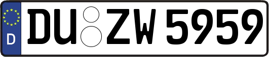 DU-ZW5959