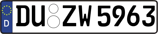 DU-ZW5963