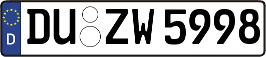 DU-ZW5998
