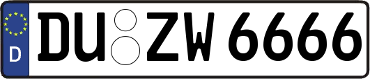 DU-ZW6666