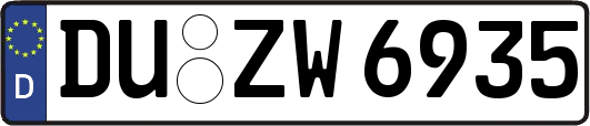 DU-ZW6935