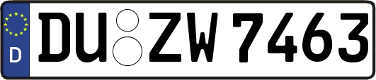 DU-ZW7463