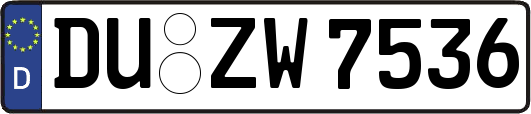 DU-ZW7536