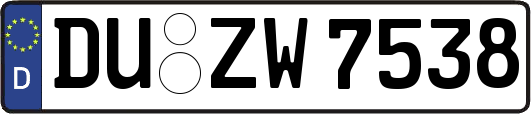DU-ZW7538