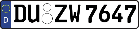 DU-ZW7647