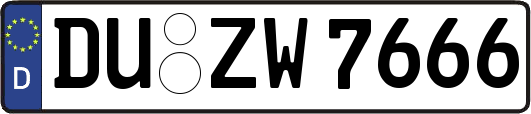 DU-ZW7666