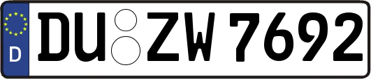 DU-ZW7692