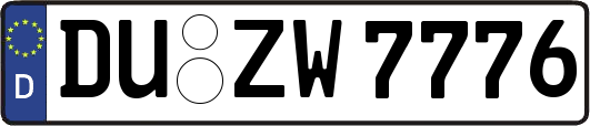 DU-ZW7776