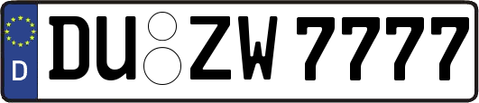 DU-ZW7777