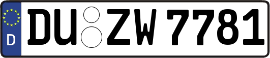 DU-ZW7781