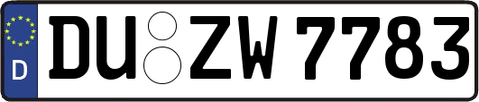 DU-ZW7783