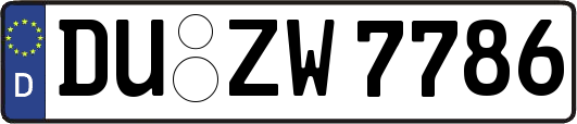 DU-ZW7786