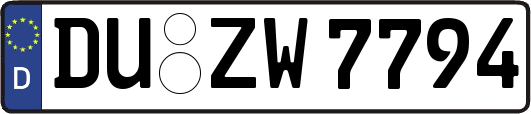 DU-ZW7794