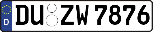 DU-ZW7876